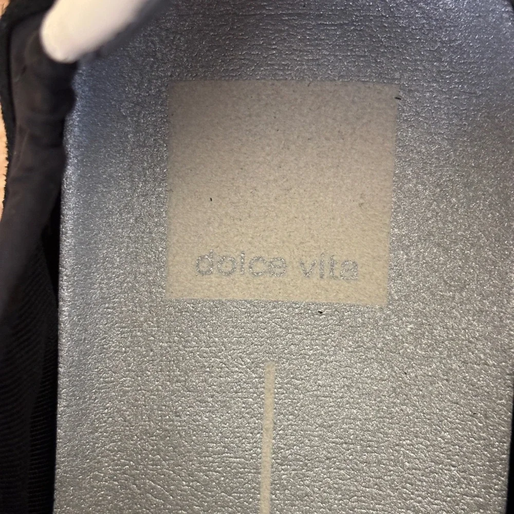 DOLCE VITA Sariya Sneakers In Black Nylon Women Size 6 Suede Casual Comfort